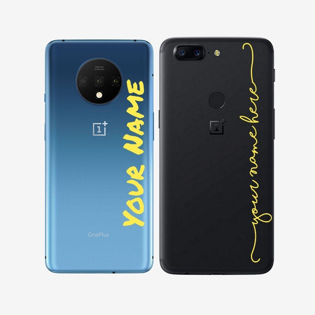 Custom Text OnePlus Transparent Case